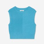 Sleeveless Jumper Cable Knit