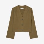 Cropped V-Neck Cardigan Made of Organic Cotton